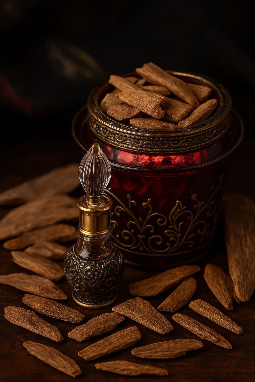The Art of Oud Display: Crystal Bottles &amp; Accessories for the True Connoisseur - attar perfume