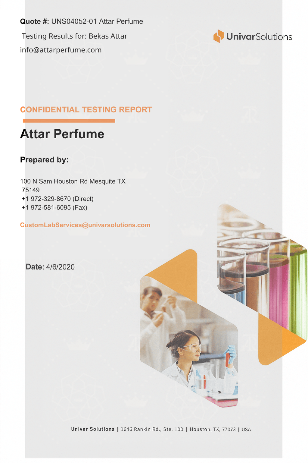 Musk & Castoreum GC-MS Report