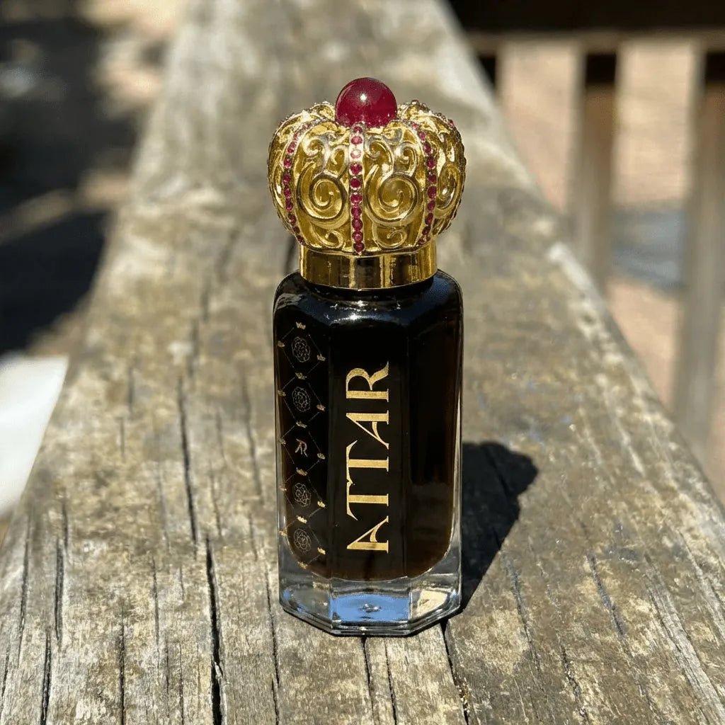 Alaskan Ambergris luxury perfume bottle with elegant design and rich, amber hue.